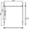 Height restriction barrier | with 2 square posts | cross tube length: 3000 mm | for casting in concrete | without barrier of aluminium tube